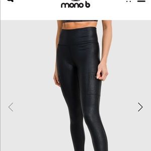 NWT triple zippered foil high waist legging